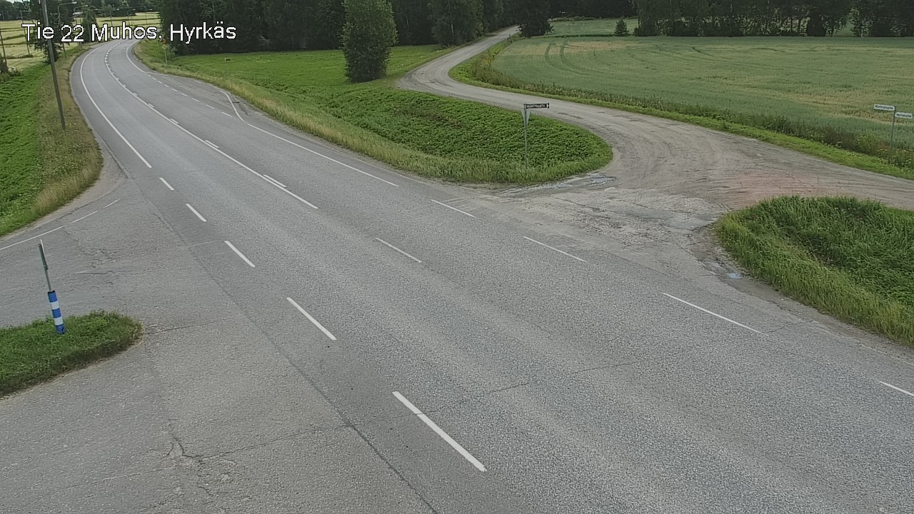 Kelikamerat Kuva Tie 22 Muhos, Hyrkäs, Muhos, Pohjois-Pohjanmaa
