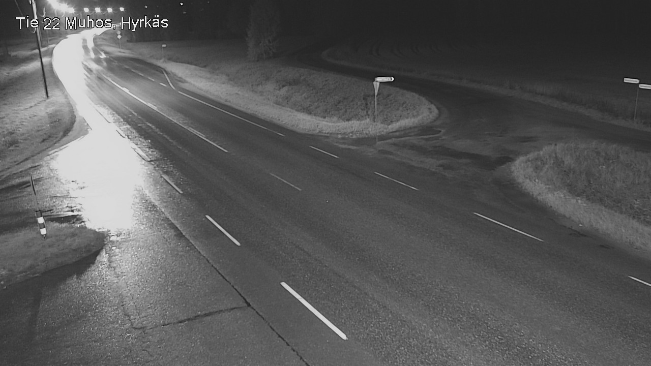 Weather Camera Image Road 22 Muhos, Hyrkäs, Muhos, Pohjois-Pohjanmaa