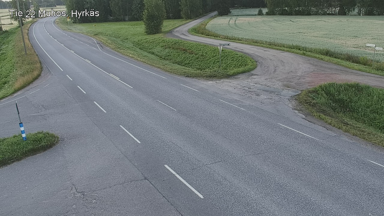Kelikamerat Kuva Tie 22 Muhos, Hyrkäs, Muhos, Pohjois-Pohjanmaa