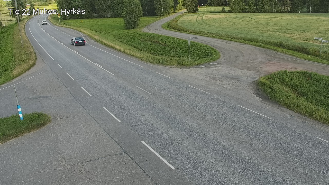 Kelikamerat Kuva Tie 22 Muhos, Hyrkäs, Muhos, Pohjois-Pohjanmaa