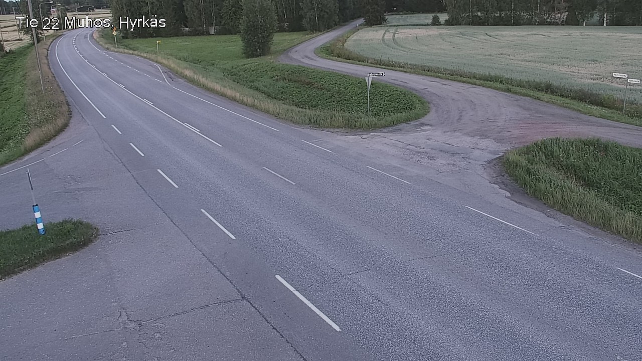 Kelikamerat Kuva Tie 22 Muhos, Hyrkäs, Muhos, Pohjois-Pohjanmaa