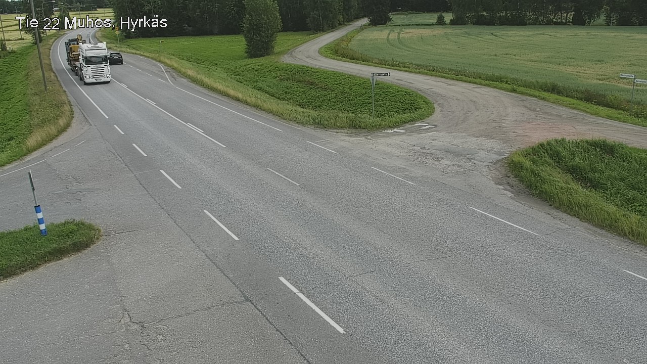 Kelikamerat Kuva Tie 22 Muhos, Hyrkäs, Muhos, Pohjois-Pohjanmaa