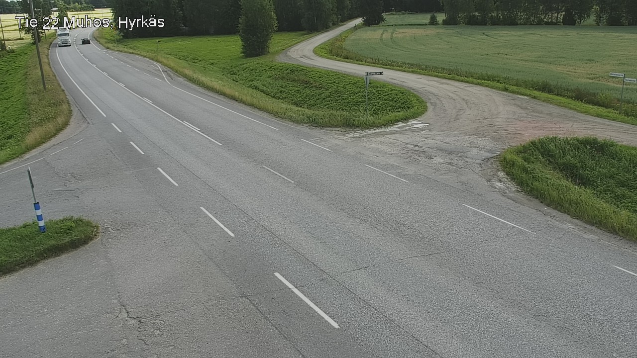 Kelikamerat Kuva Tie 22 Muhos, Hyrkäs, Muhos, Pohjois-Pohjanmaa