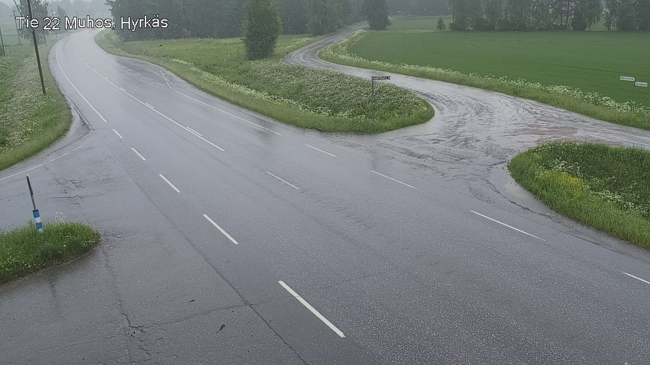 Kelikamerat Kuva Tie 22 Muhos, Hyrkäs, Muhos, Pohjois-Pohjanmaa
