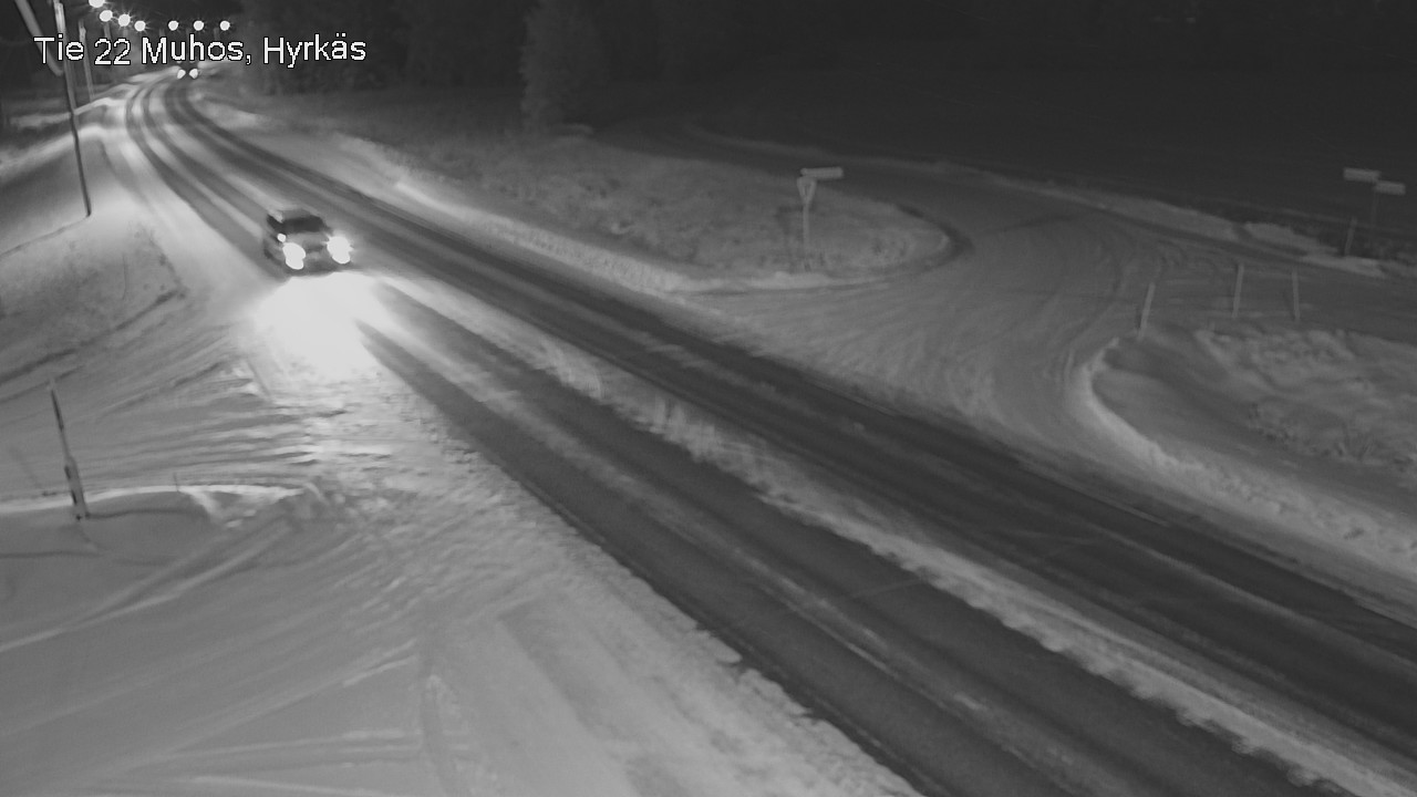 Weather Camera Image Väg 22 Muhos, Hyrkäs, Muhos, Pohjois-Pohjanmaa
