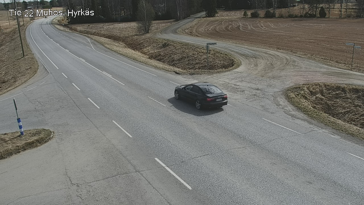 Weather Camera Image Väg 22 Muhos, Hyrkäs, Muhos, Pohjois-Pohjanmaa