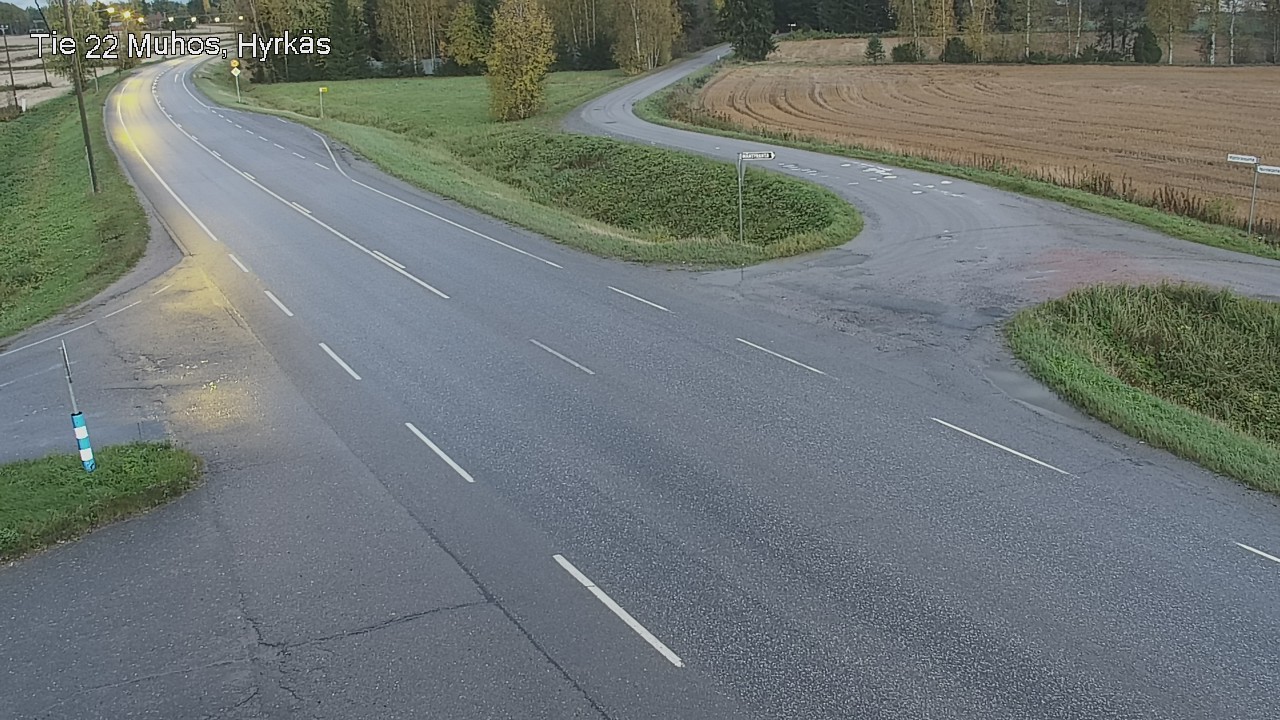 Weather Camera Image Road 22 Muhos, Hyrkäs, Muhos, Pohjois-Pohjanmaa