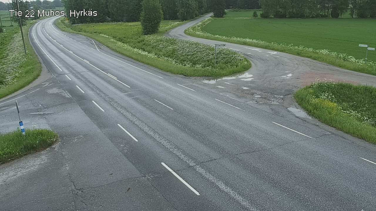 Kelikamerat Kuva Tie 22 Muhos, Hyrkäs, Muhos, Pohjois-Pohjanmaa