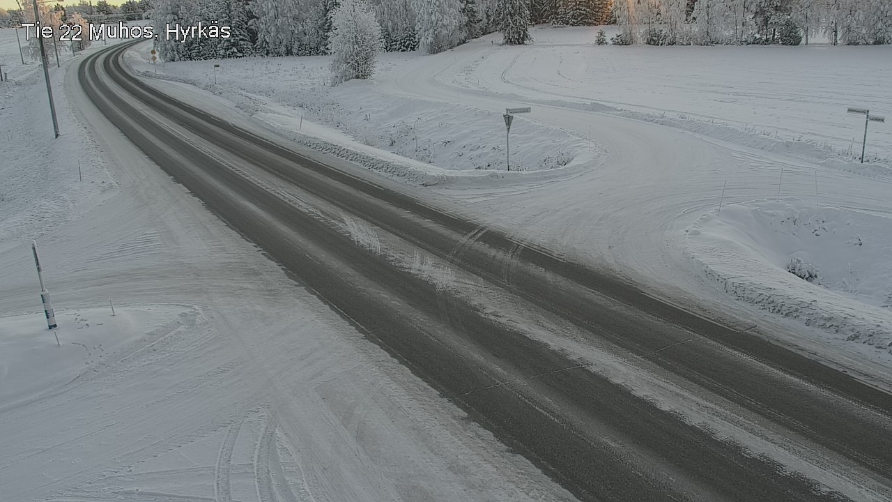 Weather Camera Image Road 22 Muhos, Hyrkäs, Muhos, Pohjois-Pohjanmaa