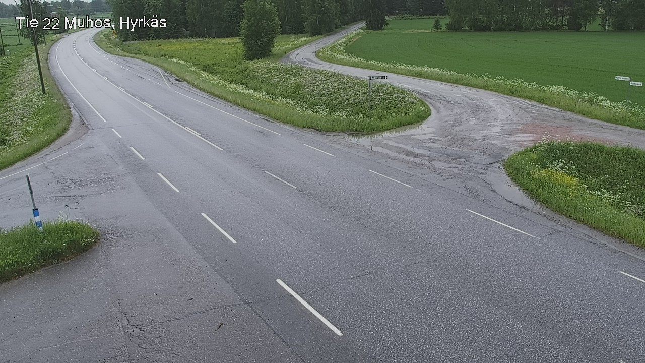 Kelikamerat Kuva Tie 22 Muhos, Hyrkäs, Muhos, Pohjois-Pohjanmaa