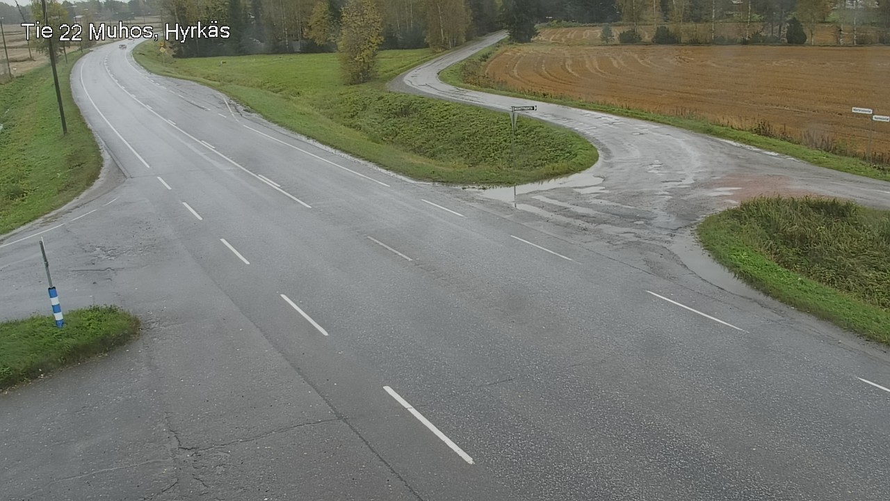 Kelikamerat Kuva Tie 22 Muhos, Hyrkäs, Muhos, Pohjois-Pohjanmaa