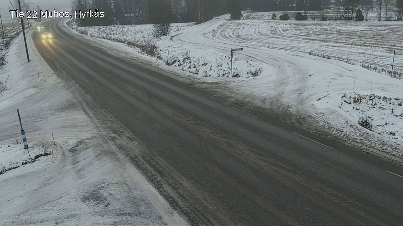 Weather Camera Image Road 22 Muhos, Hyrkäs, Muhos, Pohjois-Pohjanmaa