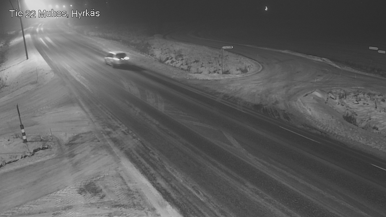 Weather Camera Image Road 22 Muhos, Hyrkäs, Muhos, Pohjois-Pohjanmaa