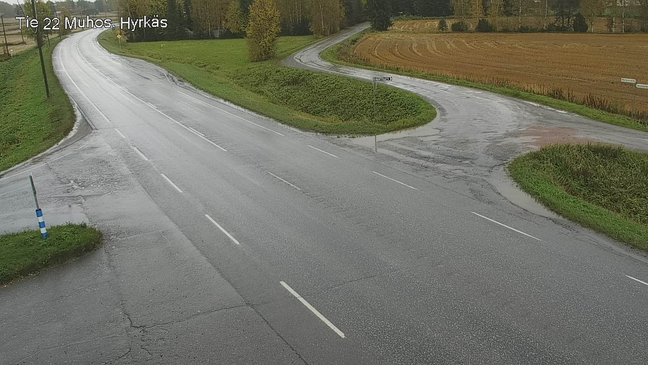 Weather Camera Image Road 22 Muhos, Hyrkäs, Muhos, Pohjois-Pohjanmaa