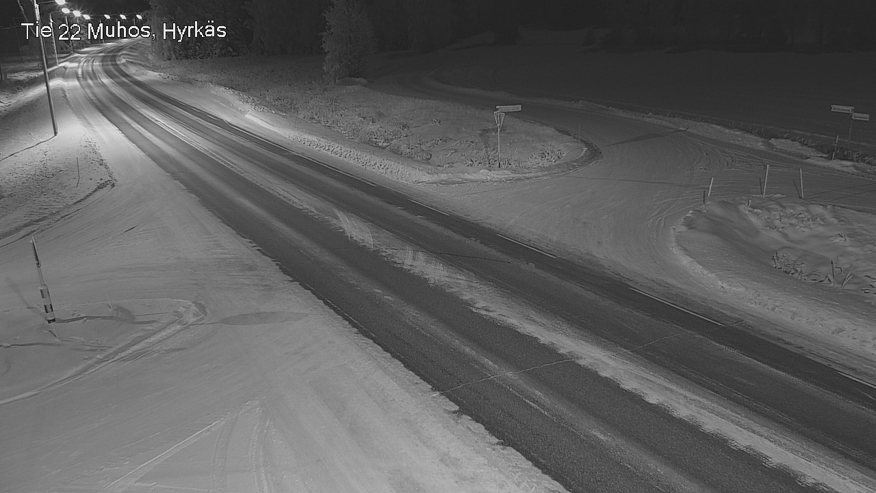 Weather Camera Image Road 22 Muhos, Hyrkäs, Muhos, Pohjois-Pohjanmaa