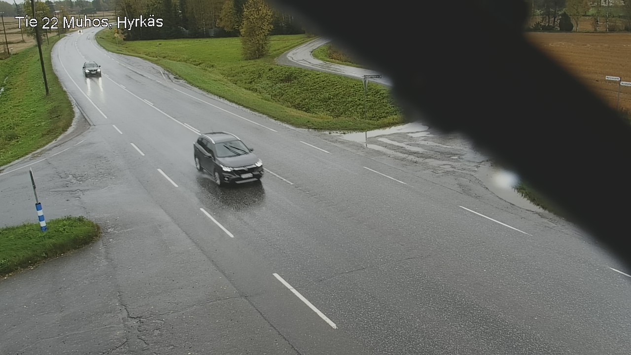 Weather Camera Image Väg 22 Muhos, Hyrkäs, Muhos, Pohjois-Pohjanmaa