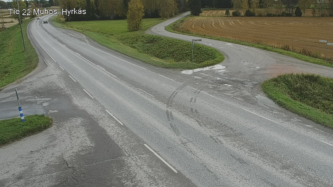 Weather Camera Image Road 22 Muhos, Hyrkäs, Muhos, Pohjois-Pohjanmaa