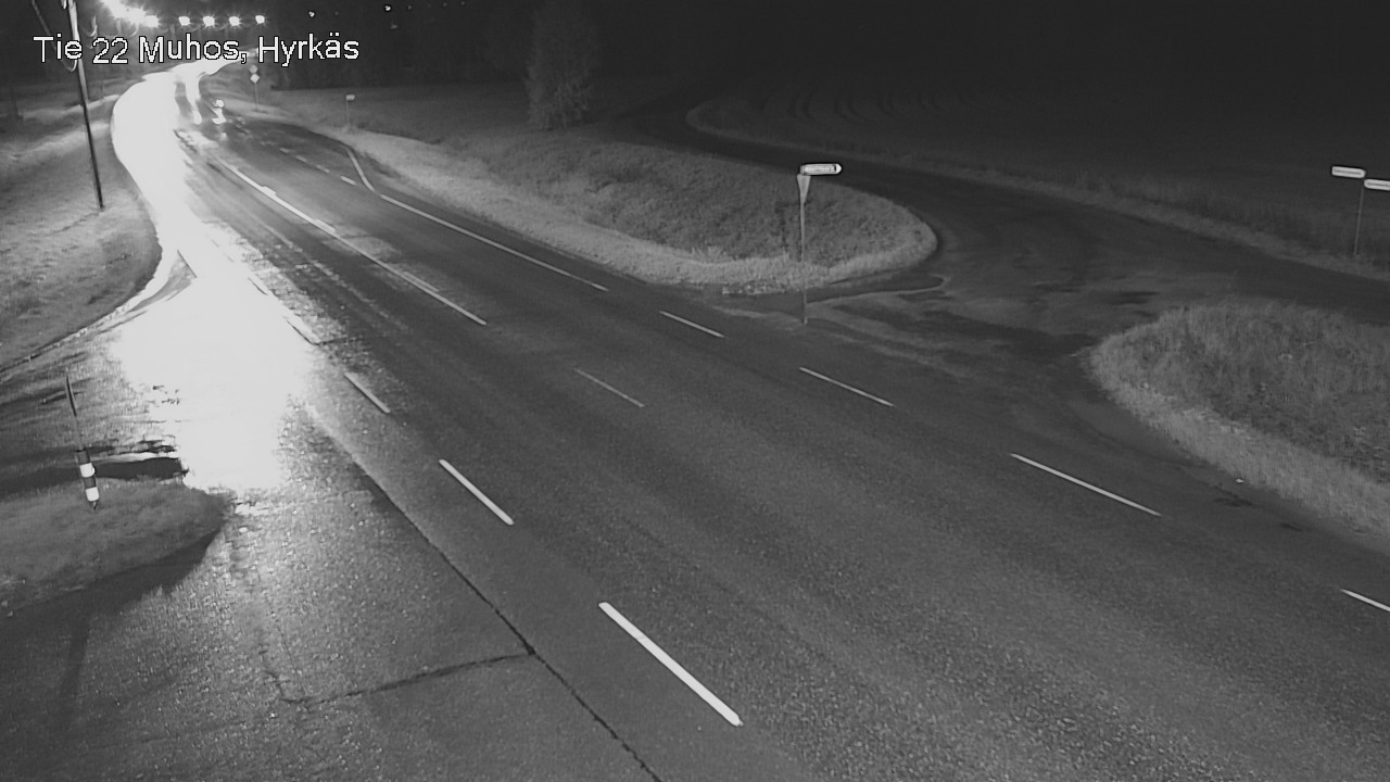 Weather Camera Image Road 22 Muhos, Hyrkäs, Muhos, Pohjois-Pohjanmaa