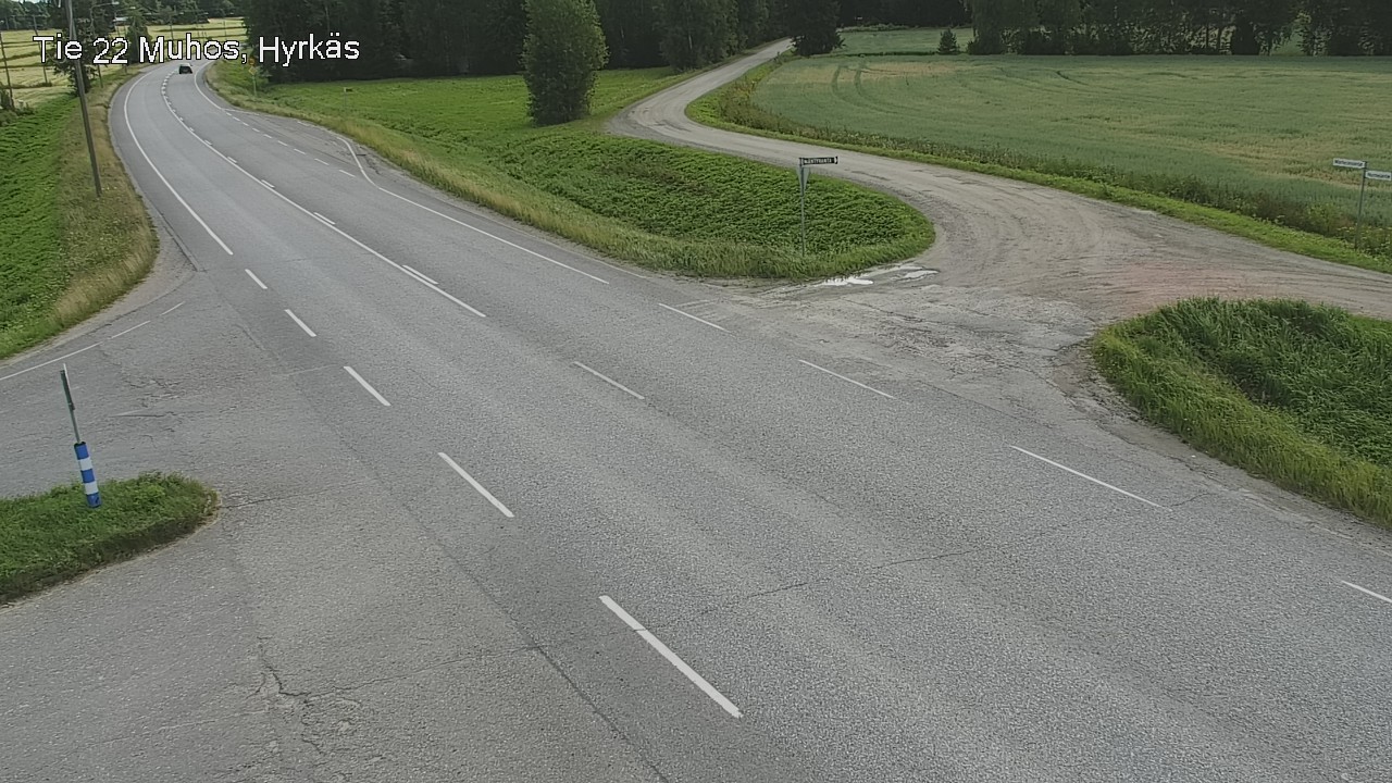 Kelikamerat Kuva Tie 22 Muhos, Hyrkäs, Muhos, Pohjois-Pohjanmaa