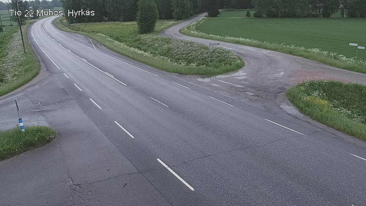 Kelikamerat Kuva Tie 22 Muhos, Hyrkäs, Muhos, Pohjois-Pohjanmaa