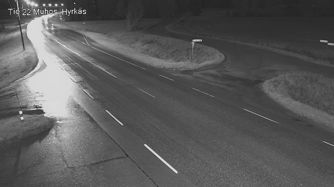 Weather Camera Image Road 22 Muhos, Hyrkäs, Muhos, Pohjois-Pohjanmaa