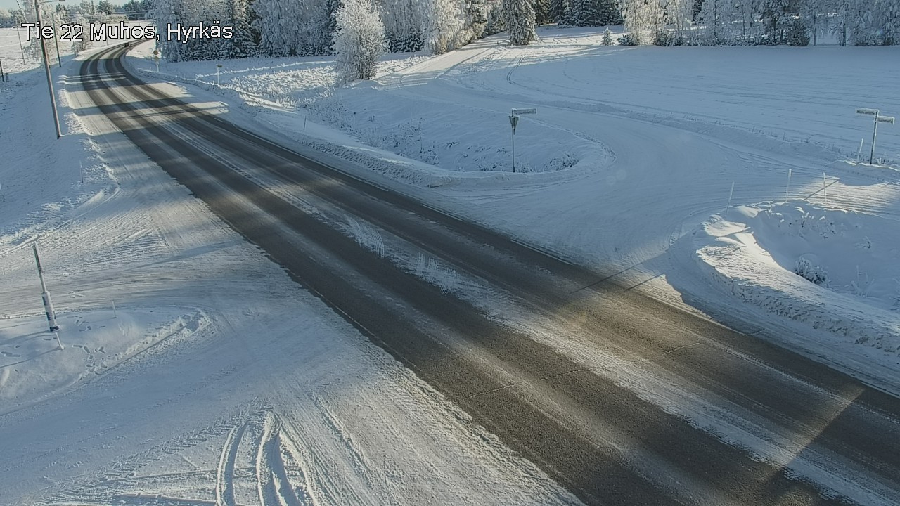 Weather Camera Image Road 22 Muhos, Hyrkäs, Muhos, Pohjois-Pohjanmaa