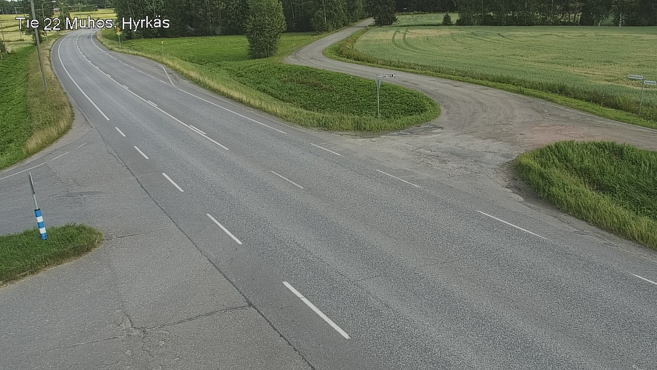 Kelikamerat Kuva Tie 22 Muhos, Hyrkäs, Muhos, Pohjois-Pohjanmaa
