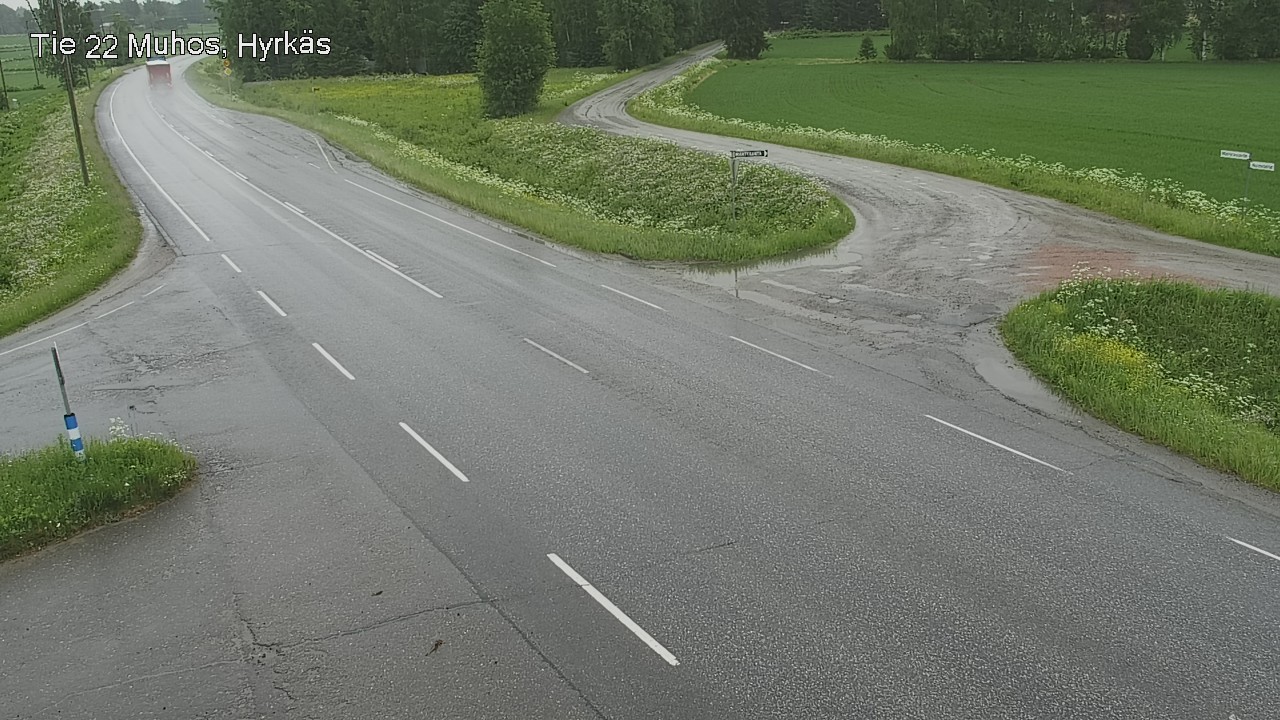 Kelikamerat Kuva Tie 22 Muhos, Hyrkäs, Muhos, Pohjois-Pohjanmaa
