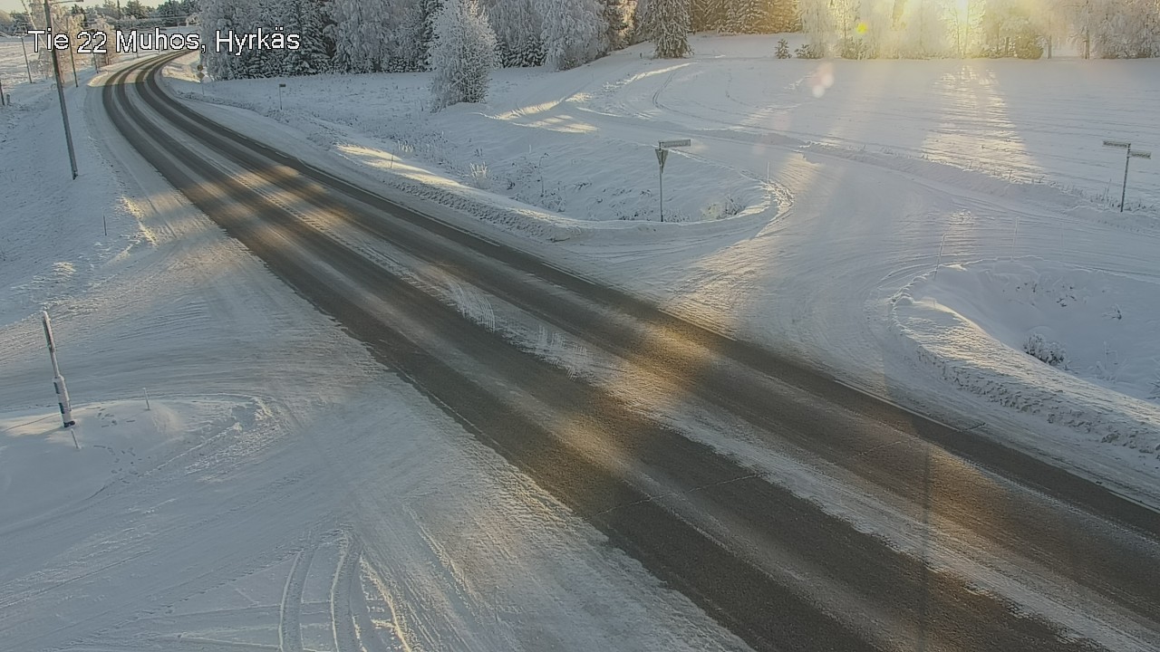 Weather Camera Image Road 22 Muhos, Hyrkäs, Muhos, Pohjois-Pohjanmaa