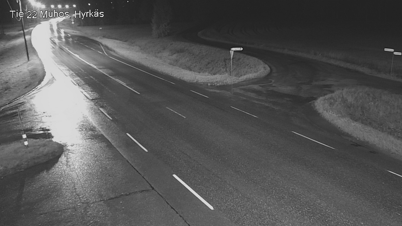 Weather Camera Image Road 22 Muhos, Hyrkäs, Muhos, Pohjois-Pohjanmaa