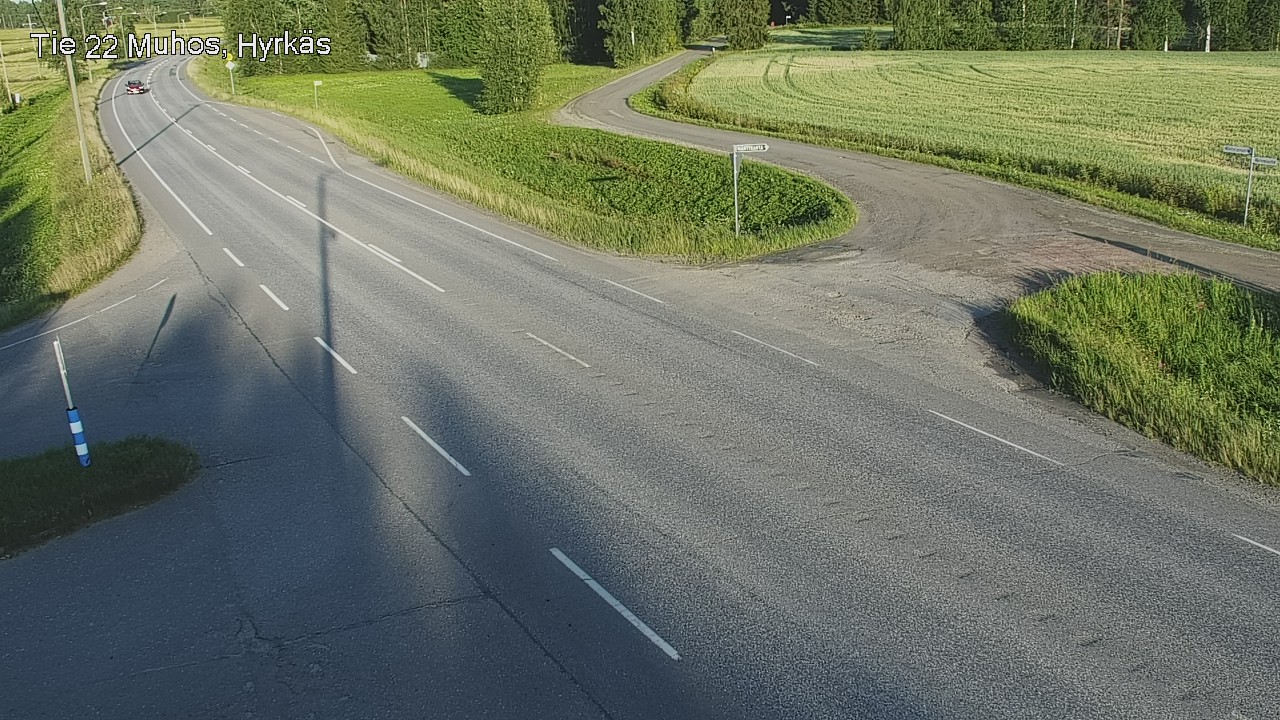 Kelikamerat Kuva Tie 22 Muhos, Hyrkäs, Muhos, Pohjois-Pohjanmaa