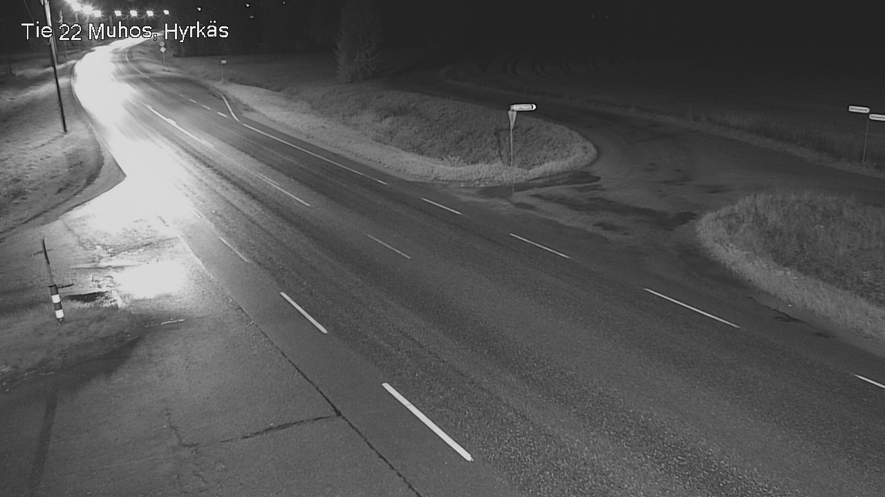 Weather Camera Image Road 22 Muhos, Hyrkäs, Muhos, Pohjois-Pohjanmaa