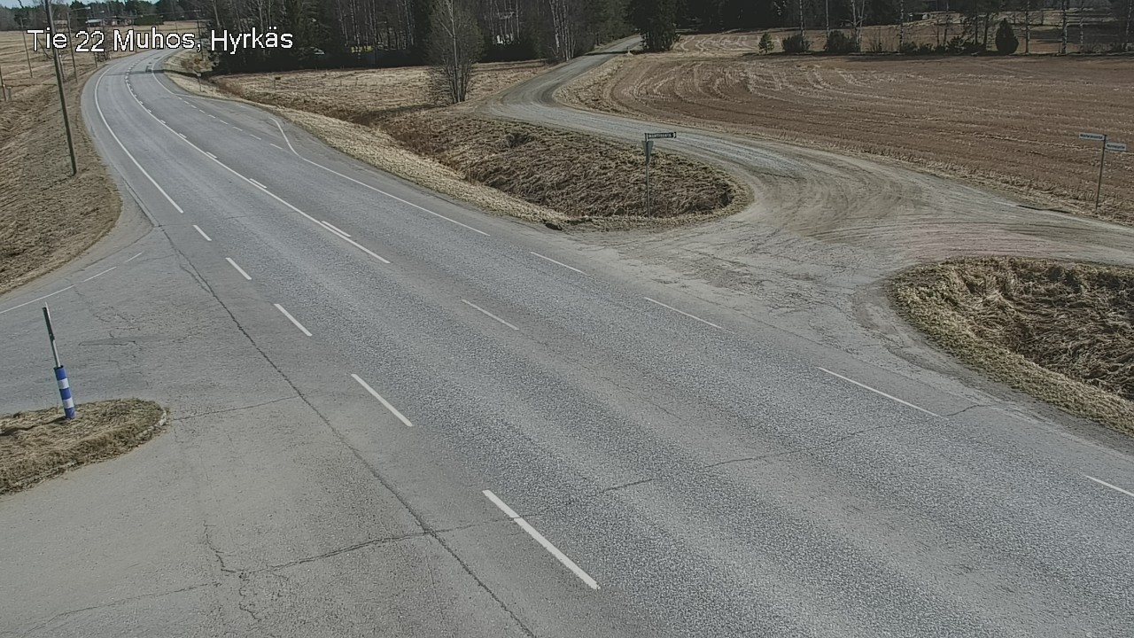 Weather Camera Image Road 22 Muhos, Hyrkäs, Muhos, Pohjois-Pohjanmaa