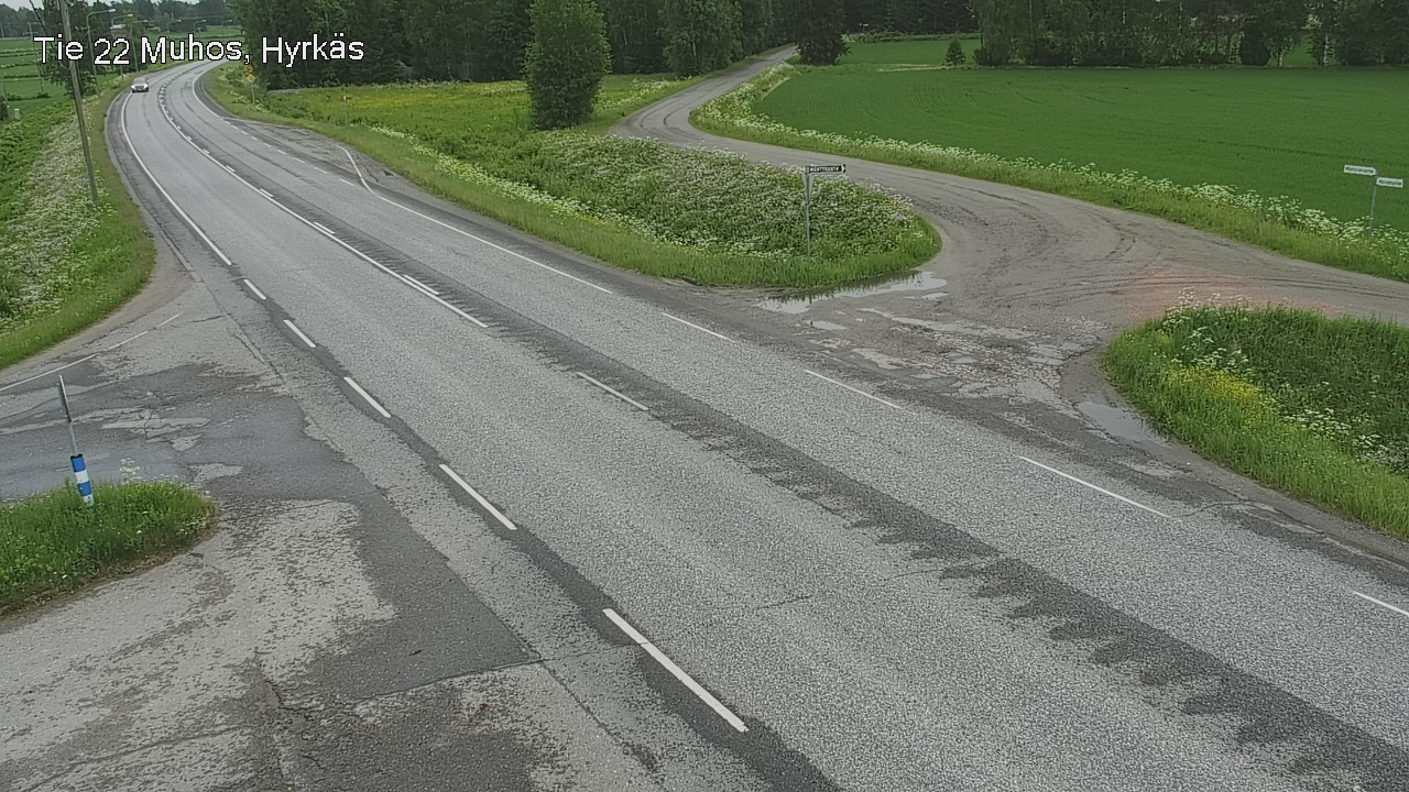 Kelikamerat Kuva Tie 22 Muhos, Hyrkäs, Muhos, Pohjois-Pohjanmaa