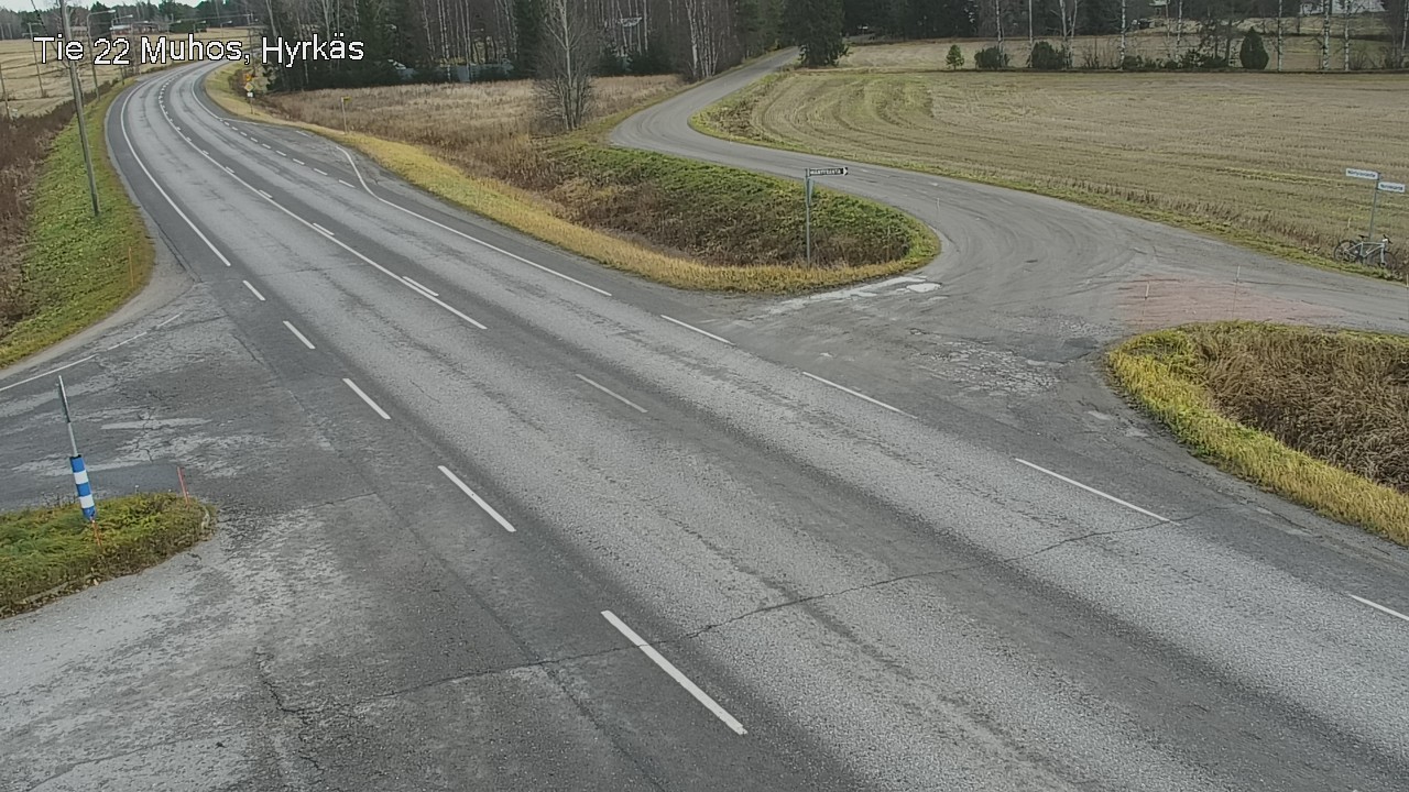 Kelikamerat Kuva Tie 22 Muhos, Hyrkäs, Muhos, Pohjois-Pohjanmaa