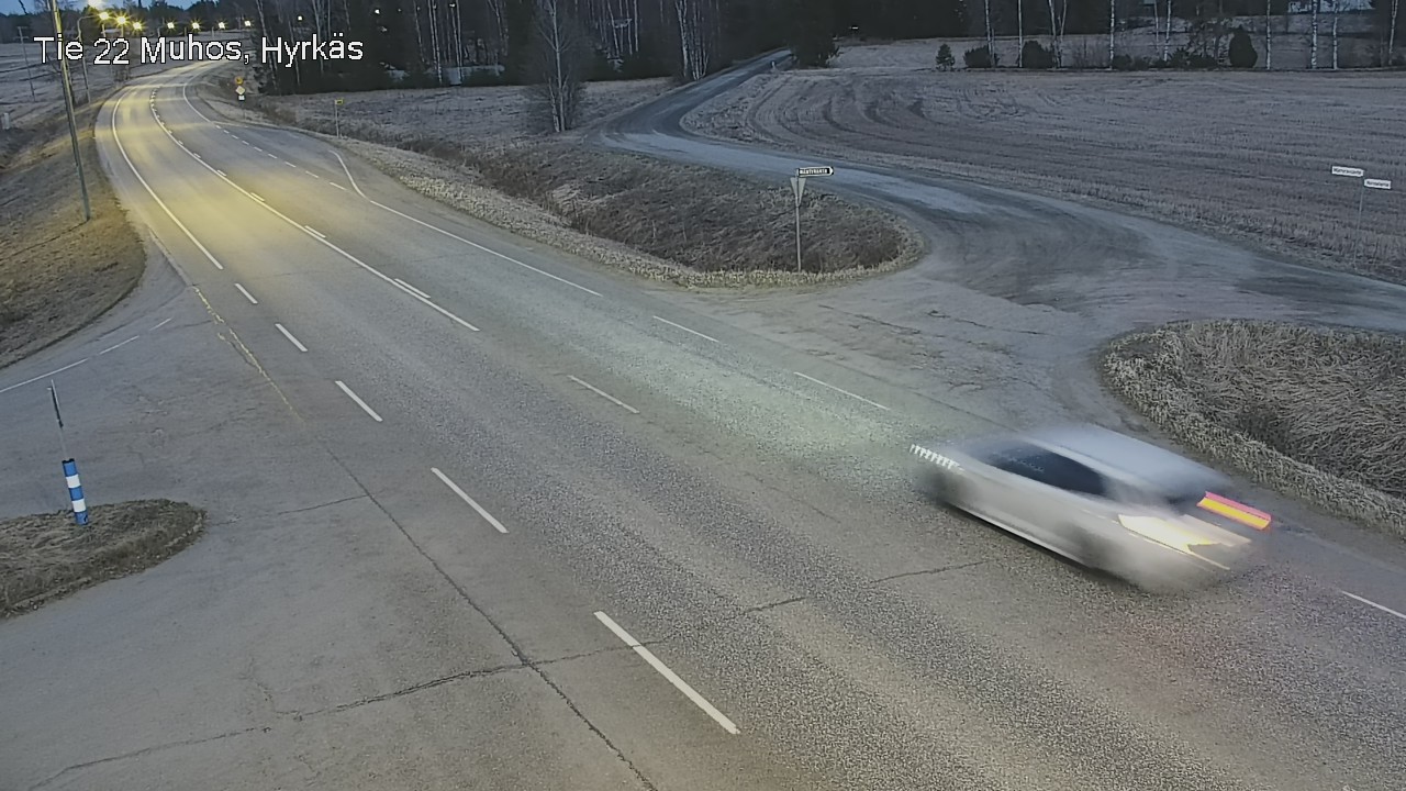 Weather Camera Image Road 22 Muhos, Hyrkäs, Muhos, Pohjois-Pohjanmaa