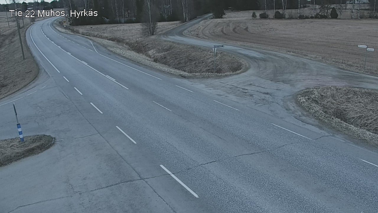 Kelikamerat Kuva Tie 22 Muhos, Hyrkäs, Muhos, Pohjois-Pohjanmaa