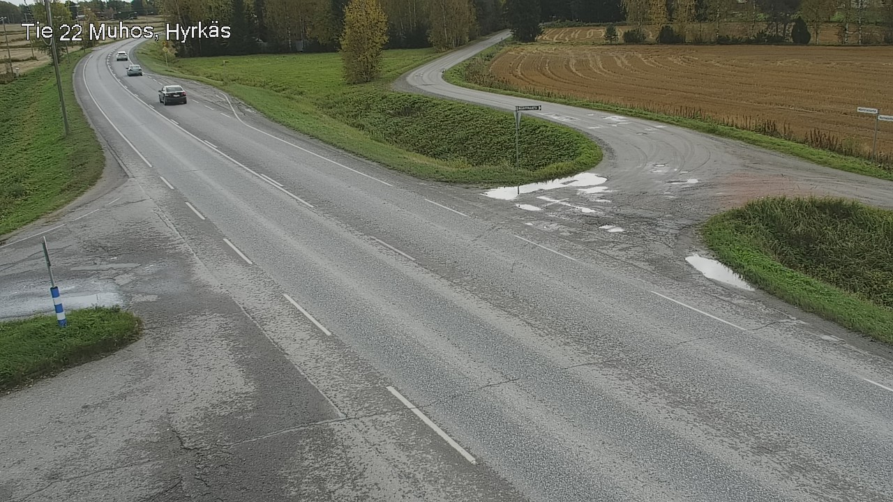 Weather Camera Image Road 22 Muhos, Hyrkäs, Muhos, Pohjois-Pohjanmaa
