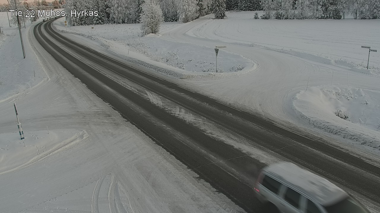 Weather Camera Image Road 22 Muhos, Hyrkäs, Muhos, Pohjois-Pohjanmaa