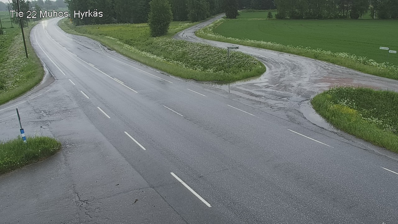 Kelikamerat Kuva Tie 22 Muhos, Hyrkäs, Muhos, Pohjois-Pohjanmaa