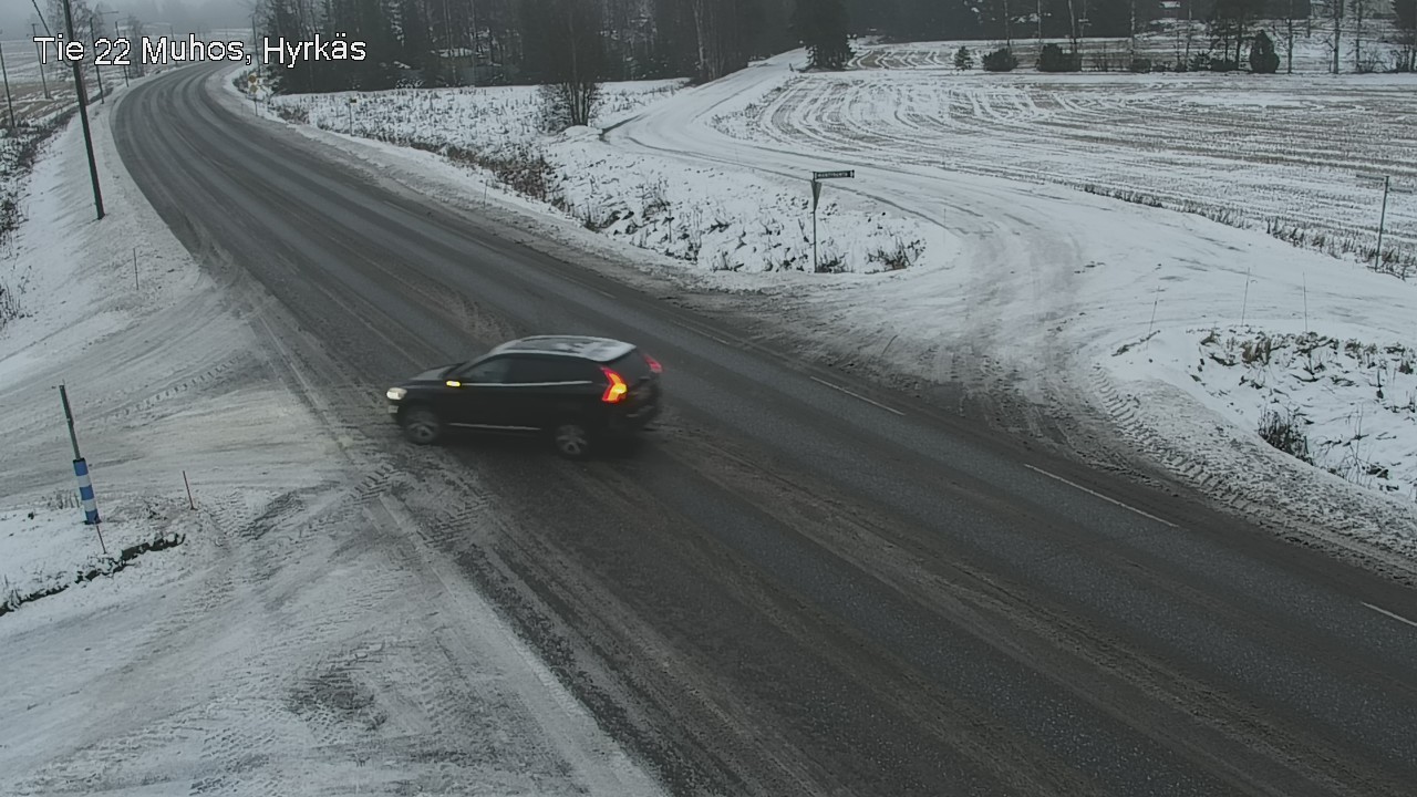 Weather Camera Image Road 22 Muhos, Hyrkäs, Muhos, Pohjois-Pohjanmaa