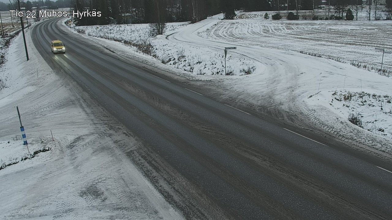 Weather Camera Image Road 22 Muhos, Hyrkäs, Muhos, Pohjois-Pohjanmaa