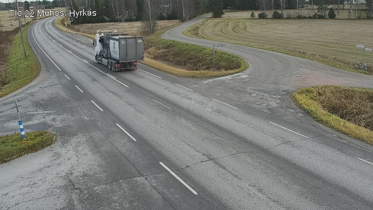 Kelikamerat Kuva Tie 22 Muhos, Hyrkäs, Muhos, Pohjois-Pohjanmaa