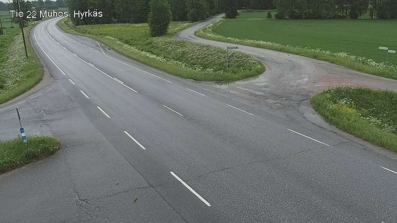 Kelikamerat Kuva Tie 22 Muhos, Hyrkäs, Muhos, Pohjois-Pohjanmaa