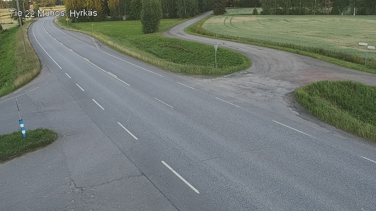 Kelikamerat Kuva Tie 22 Muhos, Hyrkäs, Muhos, Pohjois-Pohjanmaa