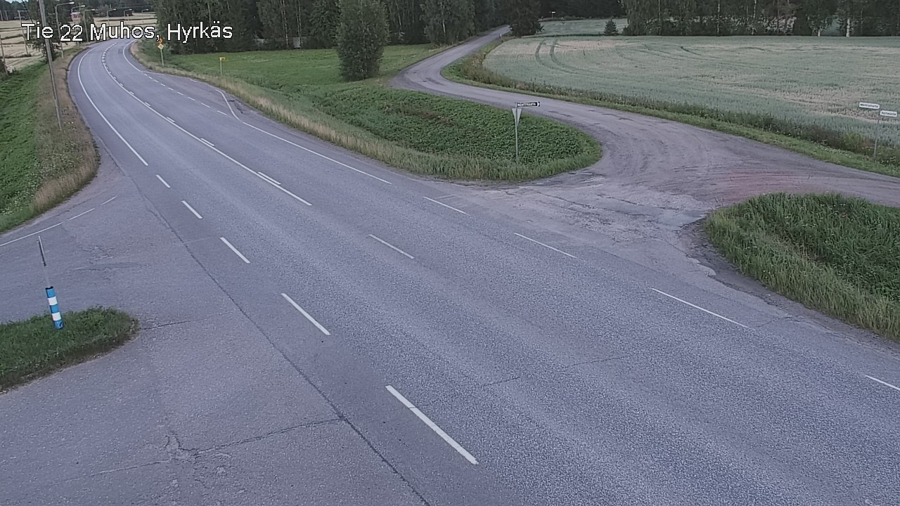 Kelikamerat Kuva Tie 22 Muhos, Hyrkäs, Muhos, Pohjois-Pohjanmaa