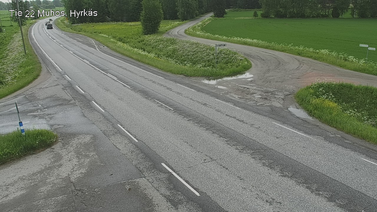 Kelikamerat Kuva Tie 22 Muhos, Hyrkäs, Muhos, Pohjois-Pohjanmaa