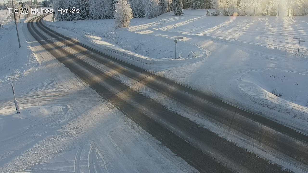 Weather Camera Image Road 22 Muhos, Hyrkäs, Muhos, Pohjois-Pohjanmaa