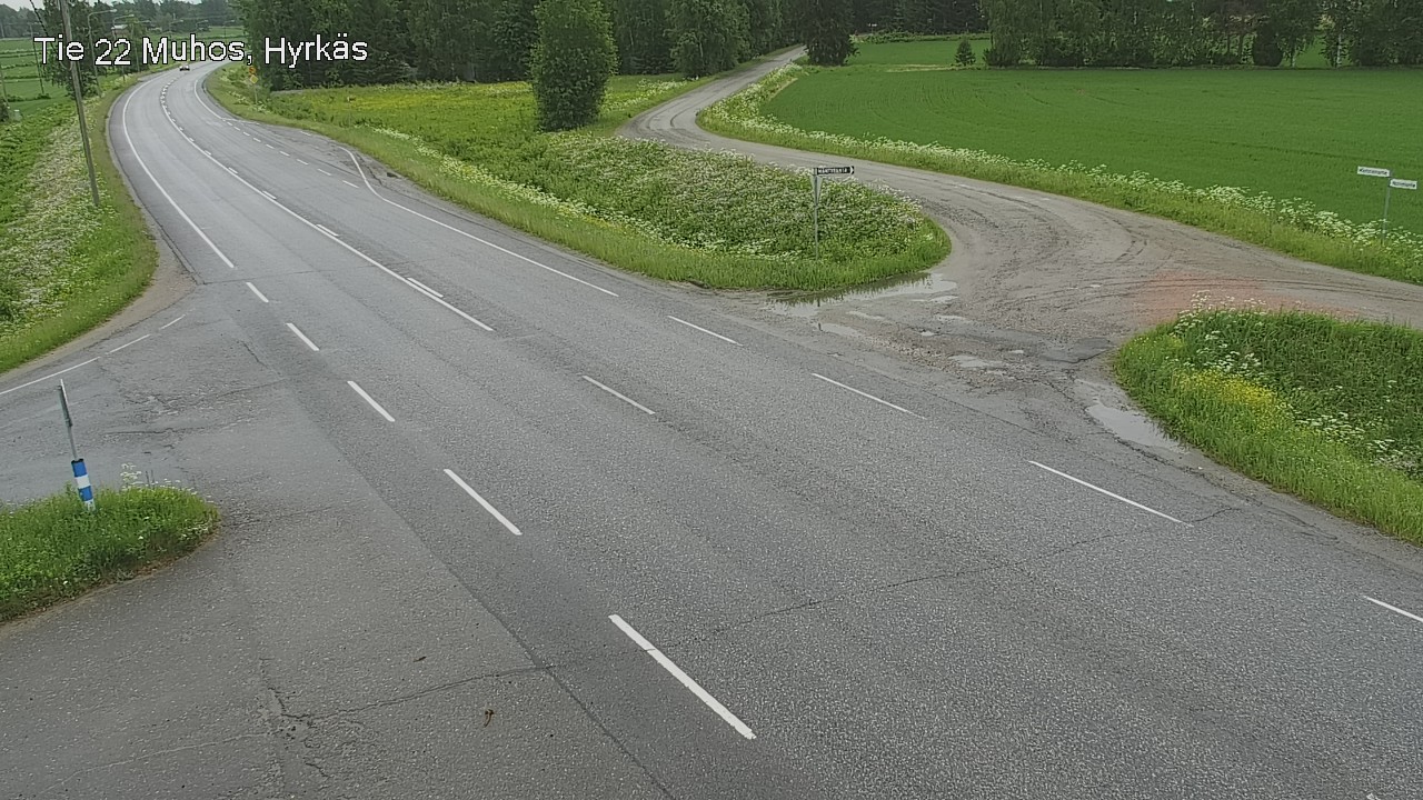 Kelikamerat Kuva Tie 22 Muhos, Hyrkäs, Muhos, Pohjois-Pohjanmaa