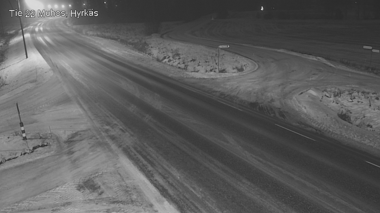 Weather Camera Image Road 22 Muhos, Hyrkäs, Muhos, Pohjois-Pohjanmaa